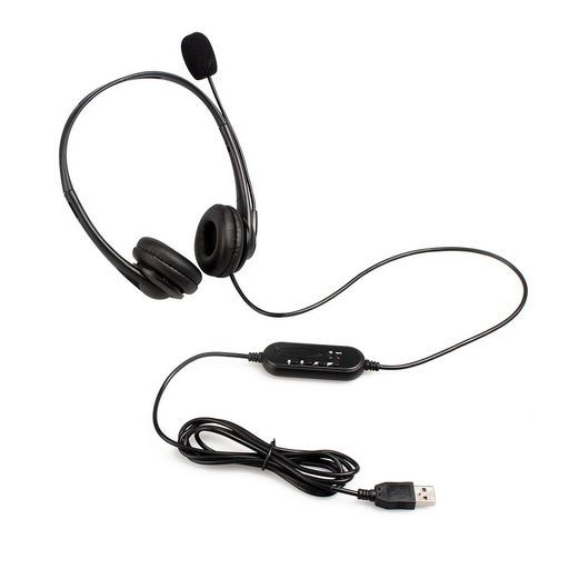 HEADSET WITH BOOM MIC - USB TYPE-A