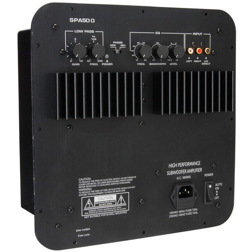 SUB-WOOFER PLATE AMPLIFIER 500W - DAYTON
