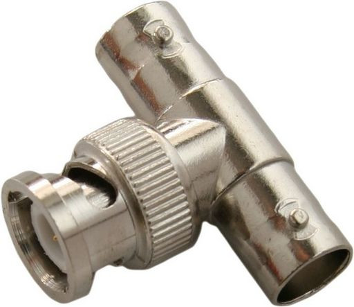 BNC PLUG TO 2X BNC SOCKET “T” ADAPTOR
