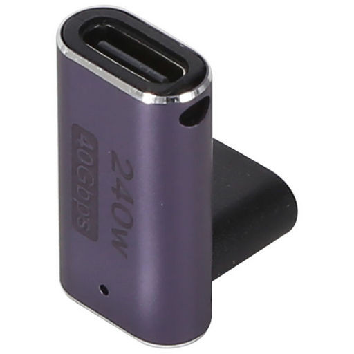 USB-C SOCKET TO SOCKET R/A ADAPTOR