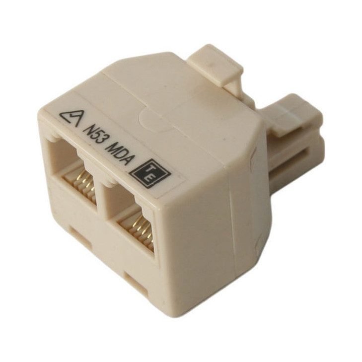 RJ12 SPLITTER 6P6C