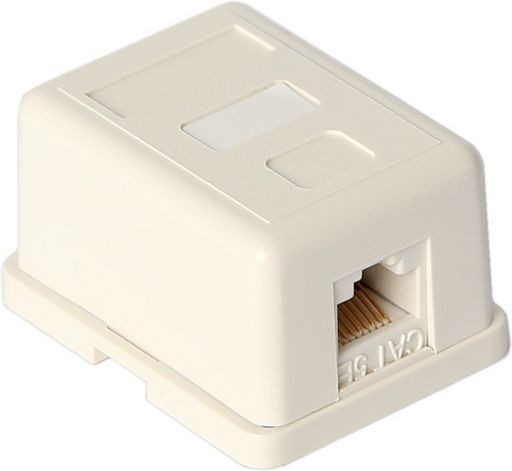 CAT-5e SURFACE MOUNT BOX SINGLE