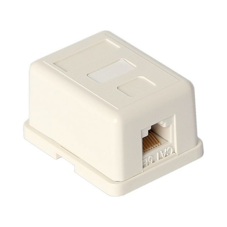 CAT-5e SURFACE MOUNT BOX SINGLE
