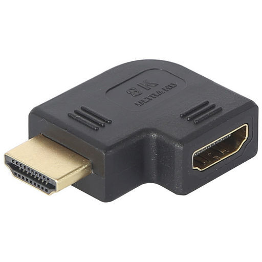 8K HDMI FEMALE TO HDMI MALE - LEFT ANGLE