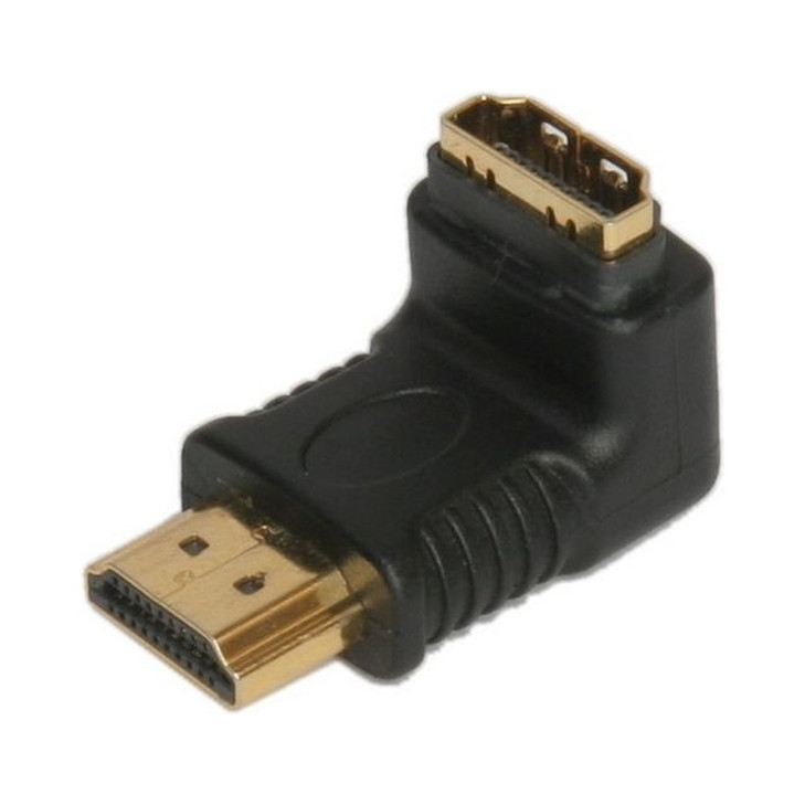 HDMI MALE TO HDMI FEMALE - RIGHT ANGLE