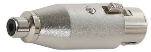 3 PIN XLR FEMALE TO RCA SOCKET