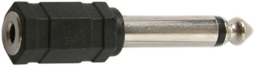 6.35MM MONO PLUG TO 3.5MM STEREO SOCKET