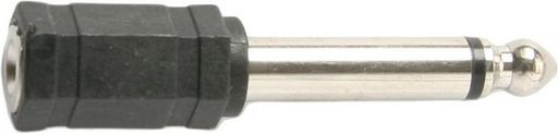 3.5MM MONO SOCKET TO 6.35MM MONO PLUG