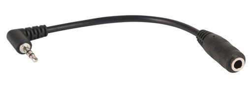 2.5mm Male Stereo plug to 3.5mm Stereo Socket.