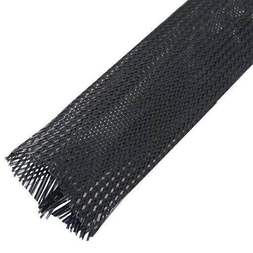 3M PPS Expandable Braided Sleeving, 50mmØ, Black