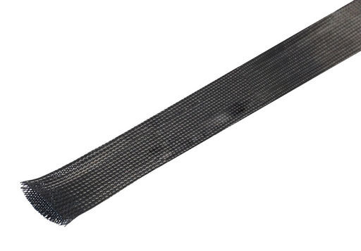 10M Polyester Expandable Cable Sleeving, 25mmØ, Black