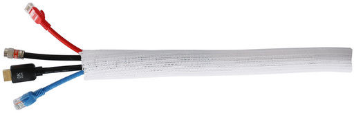 10M Self-Closing Braided Wrap, 50mmØ, White