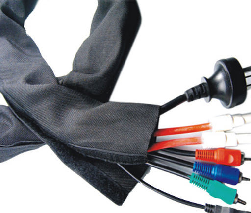 10M Hook-N-Loop Cable Wrap Cloth, 30mm, Black