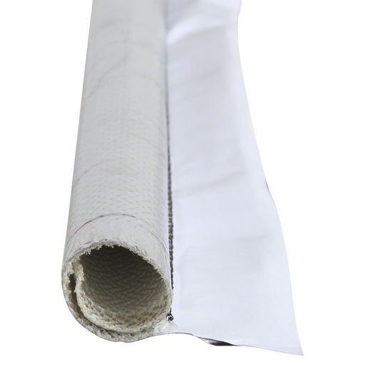 25mm Aluminium Fibreglass Heat Reflecting Self-Closing Sleeving
