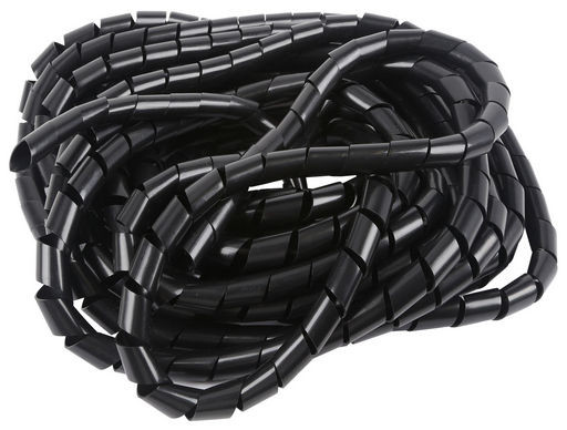 10M Polypropylene Spiral Wire Wrap, 16mm OD, Clear