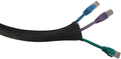 PPS Expandable Braided Sleeving, 32mmØ, Black