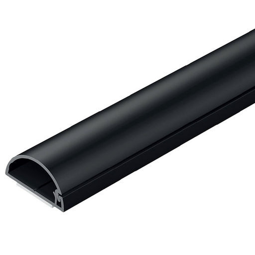2M Micro 20x10 Black Cable Cover Self Adhesive