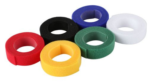 HOOK & LOOP CABLE WRAP COLOURS 1M