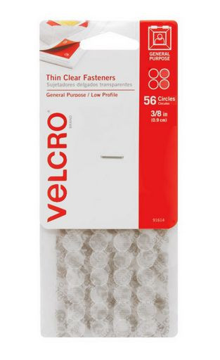 VELCRO® THIN CLEAR FASTENER MINI-DOT
