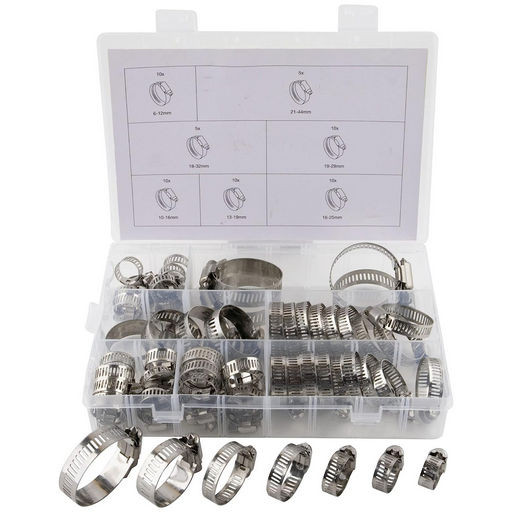 STAINLESS STEEL HOUSE CLAMP KIT - 60 PIECES