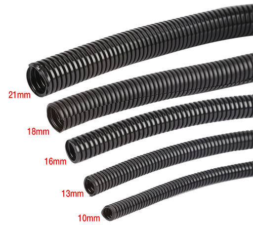 10M Nylon Split Conduit Wire Loom, 13mm OD