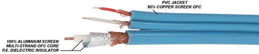 AUDIO & VIDEO CABLE 6mm OFC 1m