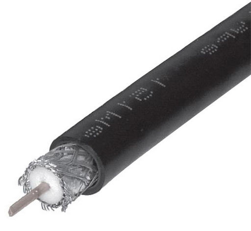 75Ω RG11 COAX 10.2mm FOAM-PE QUAD-SHIELD