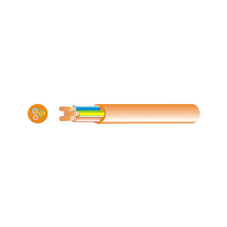 3 CORE 15A MAINS ELECTRICAL CABLE ORANGE