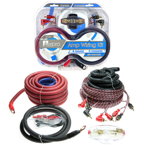 4 AWG 650 WATT POWER AMP WIRING KIT
