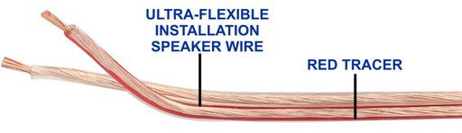18awg Speaker Wire Clear Jacket W Trace