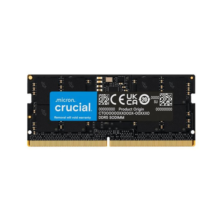 Crucial 32GB (1x32GB) DDR5 SODIMM 5600MHz CL46 Notebook Laptop Memory