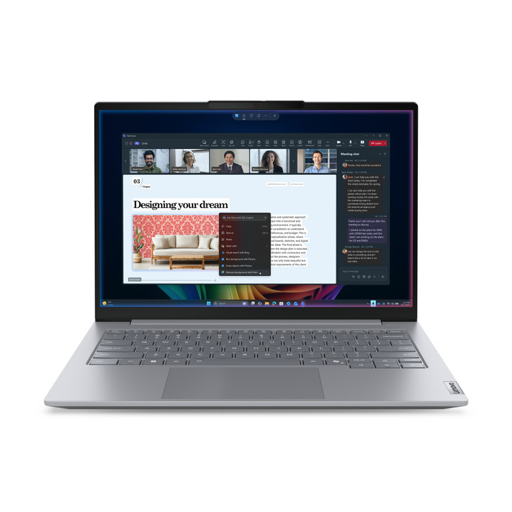 Lenovo ThinkBook 14 G9 IPL Copilot+ PC Intel Core Ultra 7 355 Laptop 35.6 cm (14") WUXGA 32 GB DDR5-SDRAM 512 GB SSD Wi-Fi 7 (802.11be) Windows 11 Pro English Grey