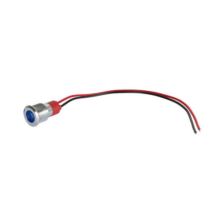 12MM PANEL MOUNT LED LIGHT 12-24VDC - BLUE