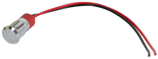 10MM PANEL MOUNT LED LIGHT 12-24VDC - WHITE