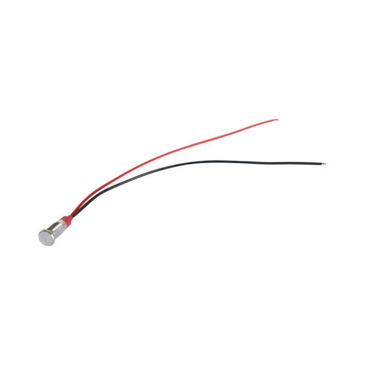 6MM PANEL MOUNT LED LIGHT 12-24VDC - WHITE