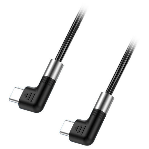 TYPE-C TO TYPE-C RIGHT ANGLE CABLE 100W 1M