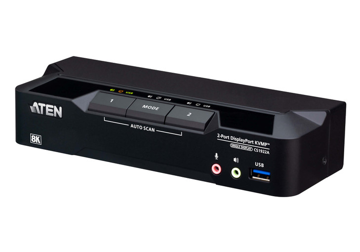ATEN 2-PORT USB 3.0 8K DISPLAYPORT KVMP SWITCH