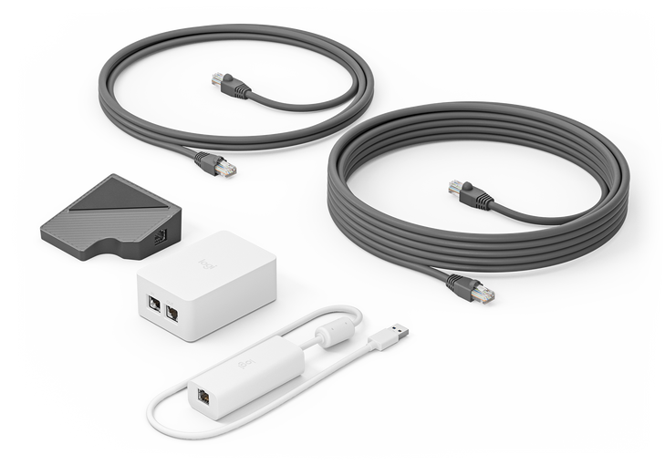 LOGITECH CAT5E KIT W/ TAP RECEIVER DONGLE PSU & ADAPTORS(2.97M) CAT5E CABLE(7M) 2YR WTY