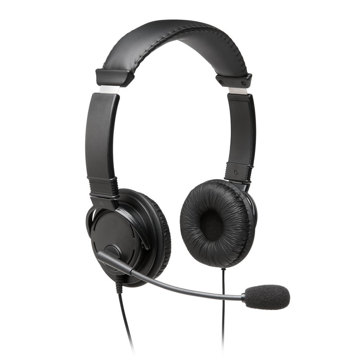 KENSINGTON K97603WW HI-FI NOISE CANCELLING HEADPHONE WITH MIC 6FT CABLE 2YR