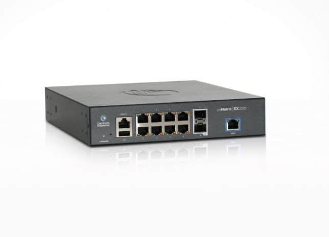 Cambium cnMatrix EX1010-P, Intelligent Ethernet PoE+ Switch, 8 1Gbps and 2 1Gbps SFP fiber ports