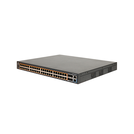 cnMatrix EX2052-P, Intelligent Ethernet PoE+ Switch, 48 1G and 4 SFP+ Fixed 540w PSU