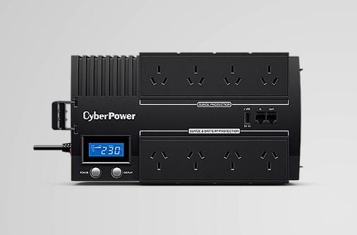 CyberPower BRIC-LCD 1000VA/600W (10A) Line Interactive UPS - (BR1000ELCD)-2 Yrs Adv. Replacement incl.Int. Batteries