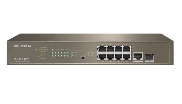 IP-COM (G5310P-8-150W) 10-port L3 Cloud Managed PoE Switch