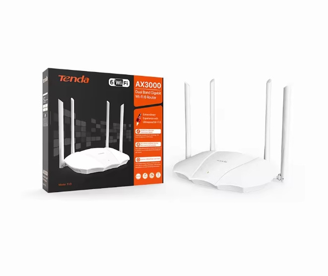 Tenda (TX9) AX3000 Dual Band Gigabit Wi-Fi 6 Router