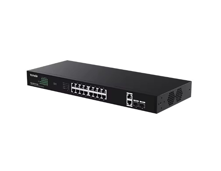 Tenda ( TEG1120P-16-150W ) 18GE+2SFP Ethernet Switch With 16-Port PoE+