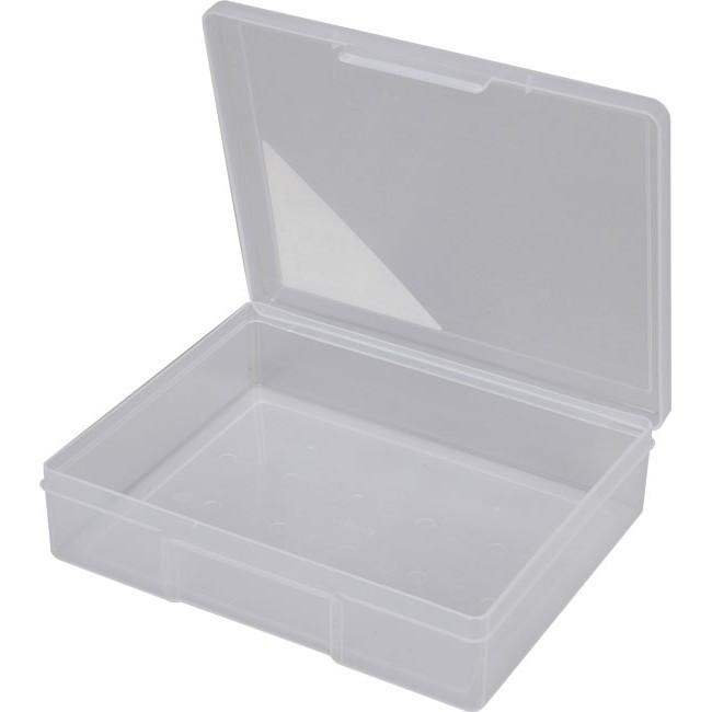 FISCHER PLASTIC 1H092 1 COMPARTMENT STORAGE BOX LARGE PLASTIC CASE