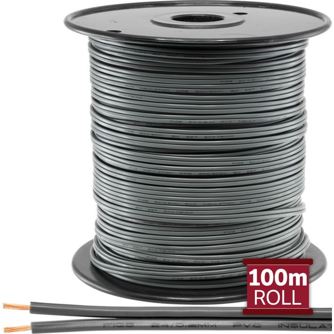 DOSS 2X24-.2PG-100M GREY TWIN POWER CABLE-100M - PER REEL FIGURE 8