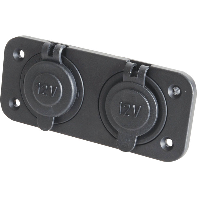 PS2022 DUAL CIG. SOCKETS MARINE GRADE 10A PANEL/ SURFACE MOUNT