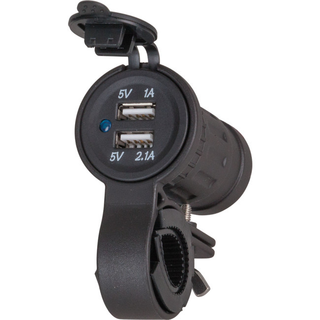 PS2128 MOTORCYCLE DUAL USB CHARGER