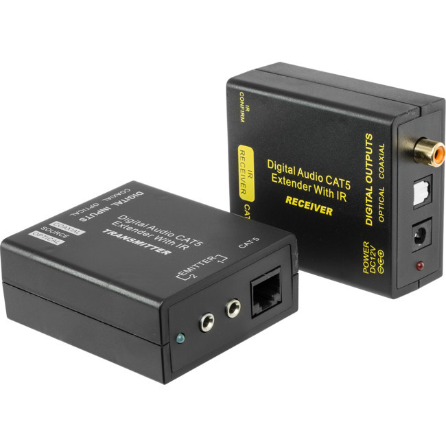PRO2 PRO1362D DIGITAL AUDIO CAT5E/6 EXTENDER WITH IR KITS TOSLINK AND COAX